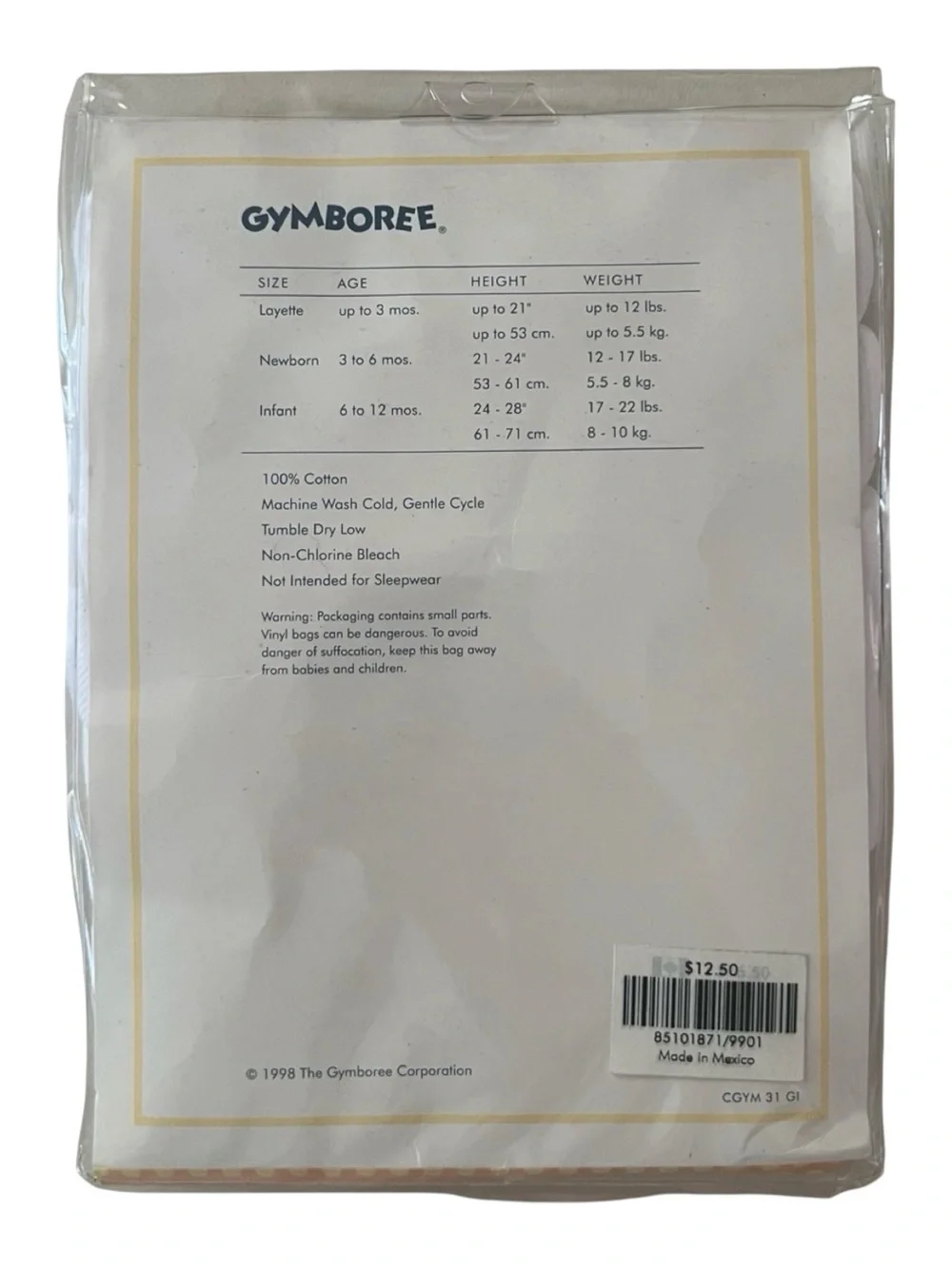 Gymboree dead stock